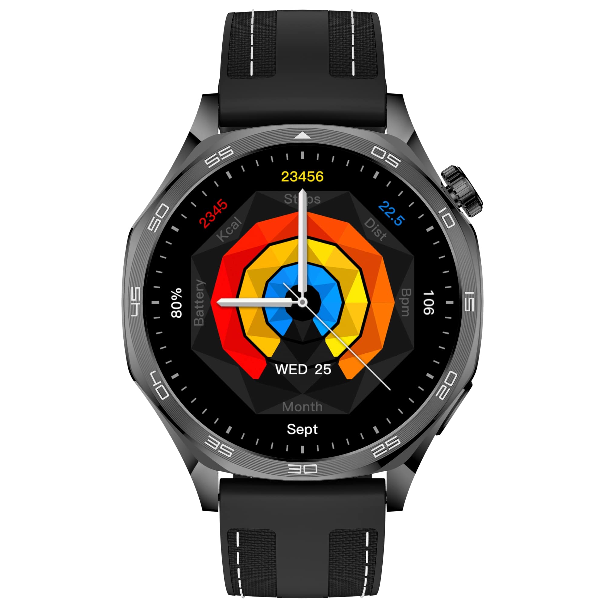 Смарт часовник Aurafit AM29, Amoled, Черен - 73126