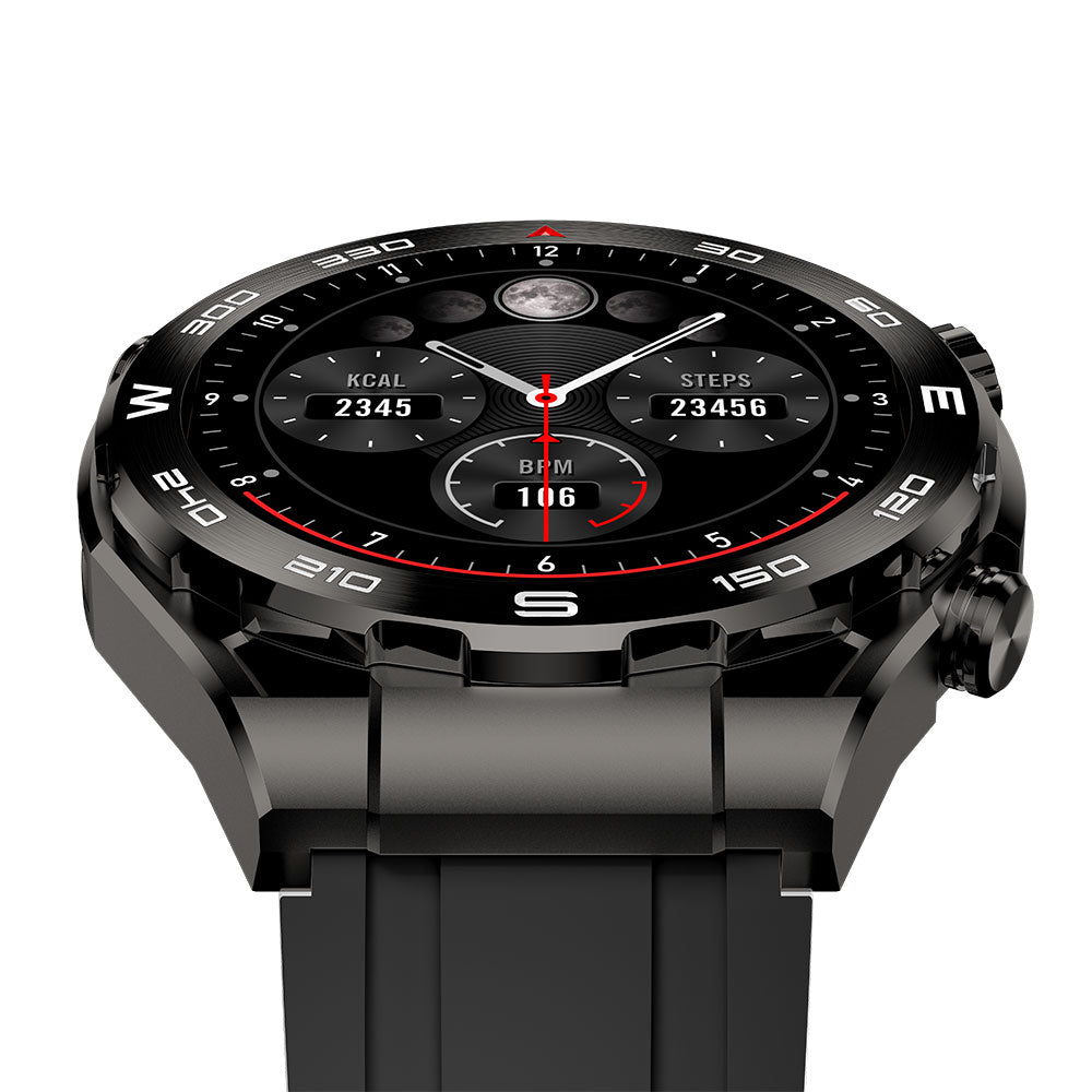 Смарт часовник Aurafit AM13, Amoled, Черен - 73130