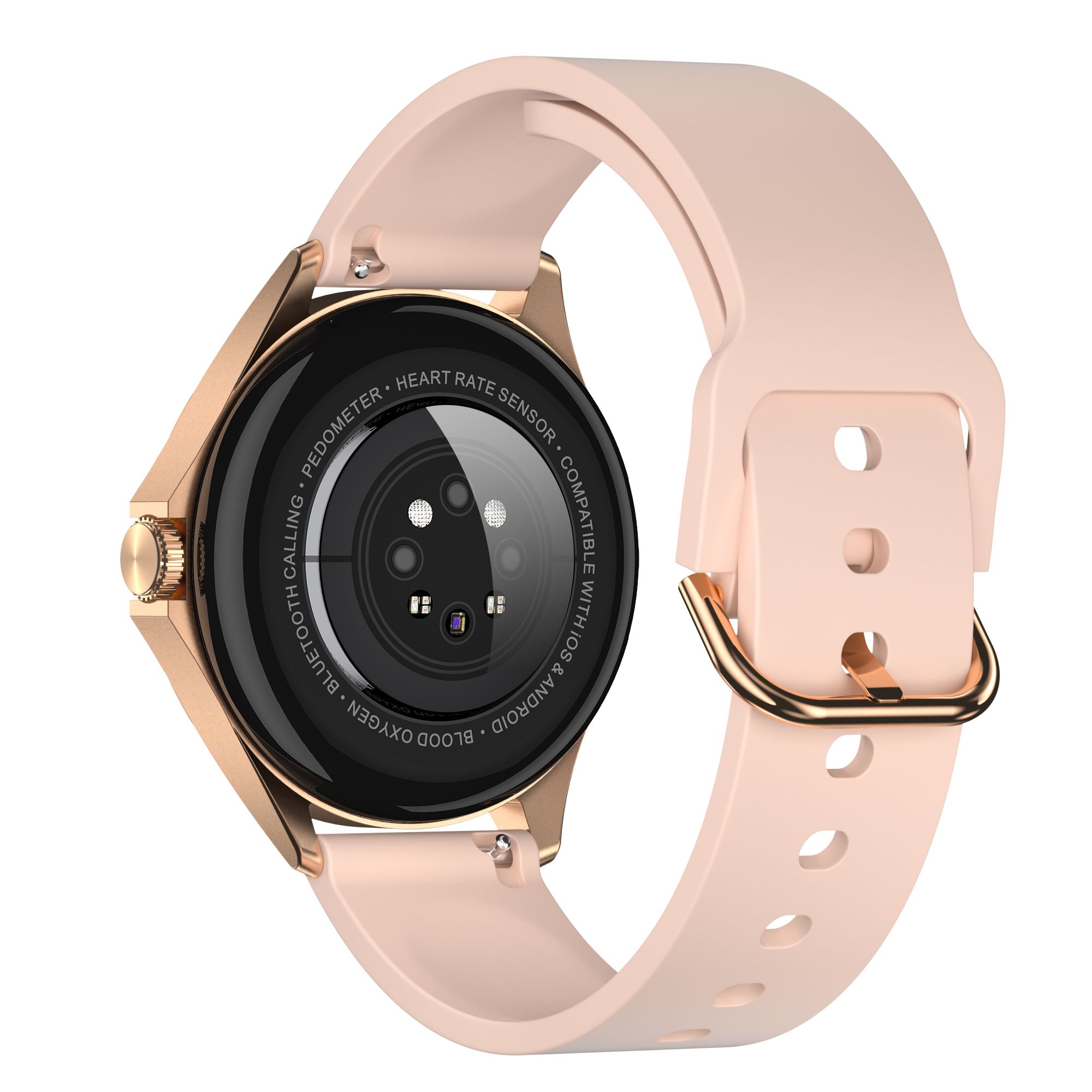 Смарт часовник Aurafit AM12, Amoled, Златист - 73131