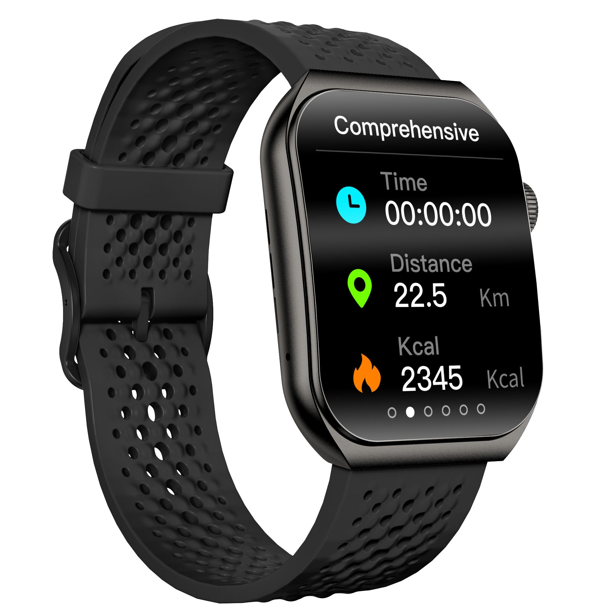 Смарт часовник Aurafit AM10B, Amoled, Черен - 73132
