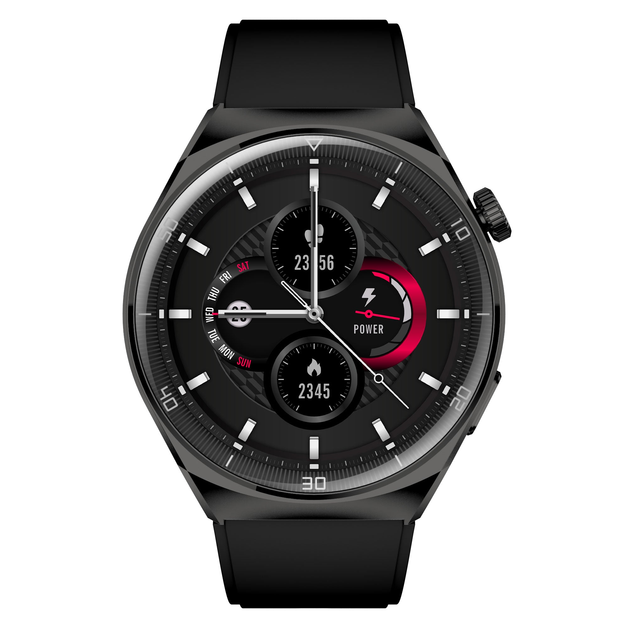Смарт часовник Aurafit AM05, Amoled, Черен - 73133