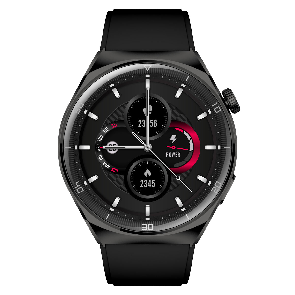 Смарт часовник Aurafit AM05, Amoled, Черен - 73133