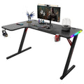 Геймърско бюро No brand P201, 4 в 1, RGB, Черен - 74003