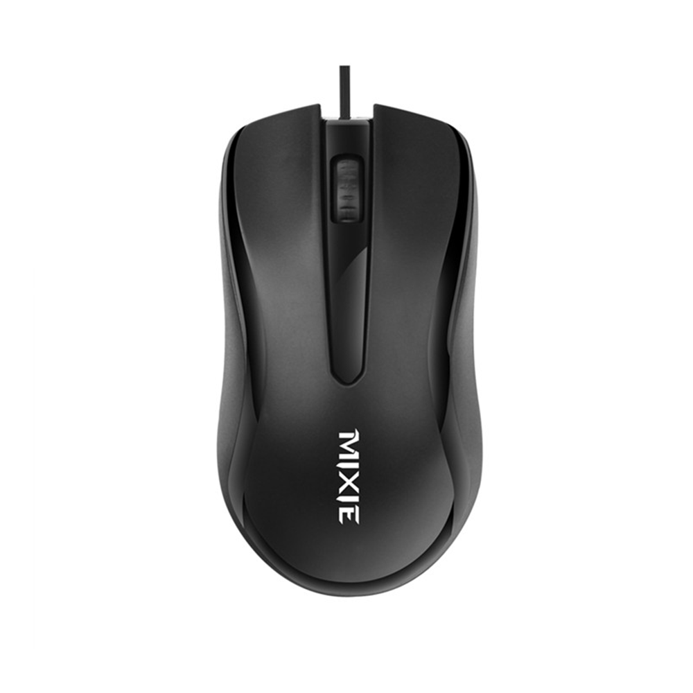Мишка Mixie B750, Оптична, 3D, Черен - 754