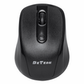 Мишка DeTech D7, Безжична, USB, Черен - 776