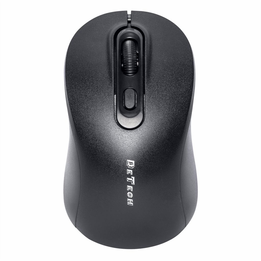 Мишка DeTech D13WBT, Bluetooth, USB, Черен - 783