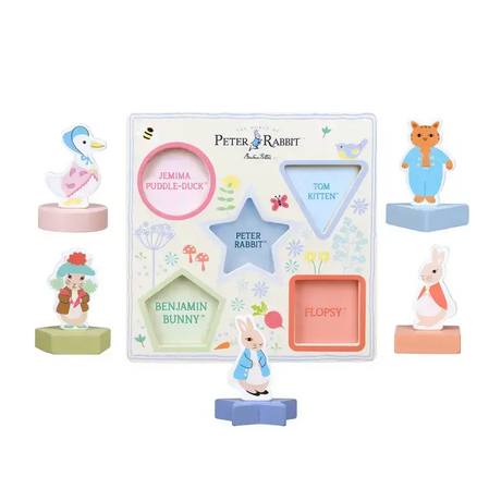 Дървен пъзел с триизмерни форми, Peter Rabbit - снимка 3