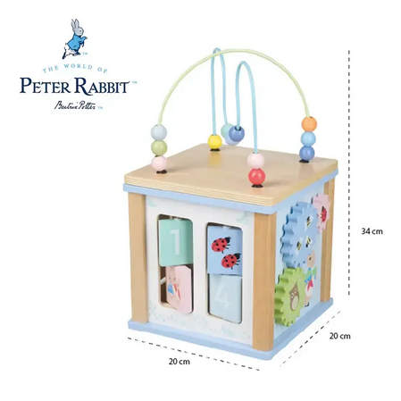 Дървен дидактически куб с активности, Peter Rabbit - снимка 5