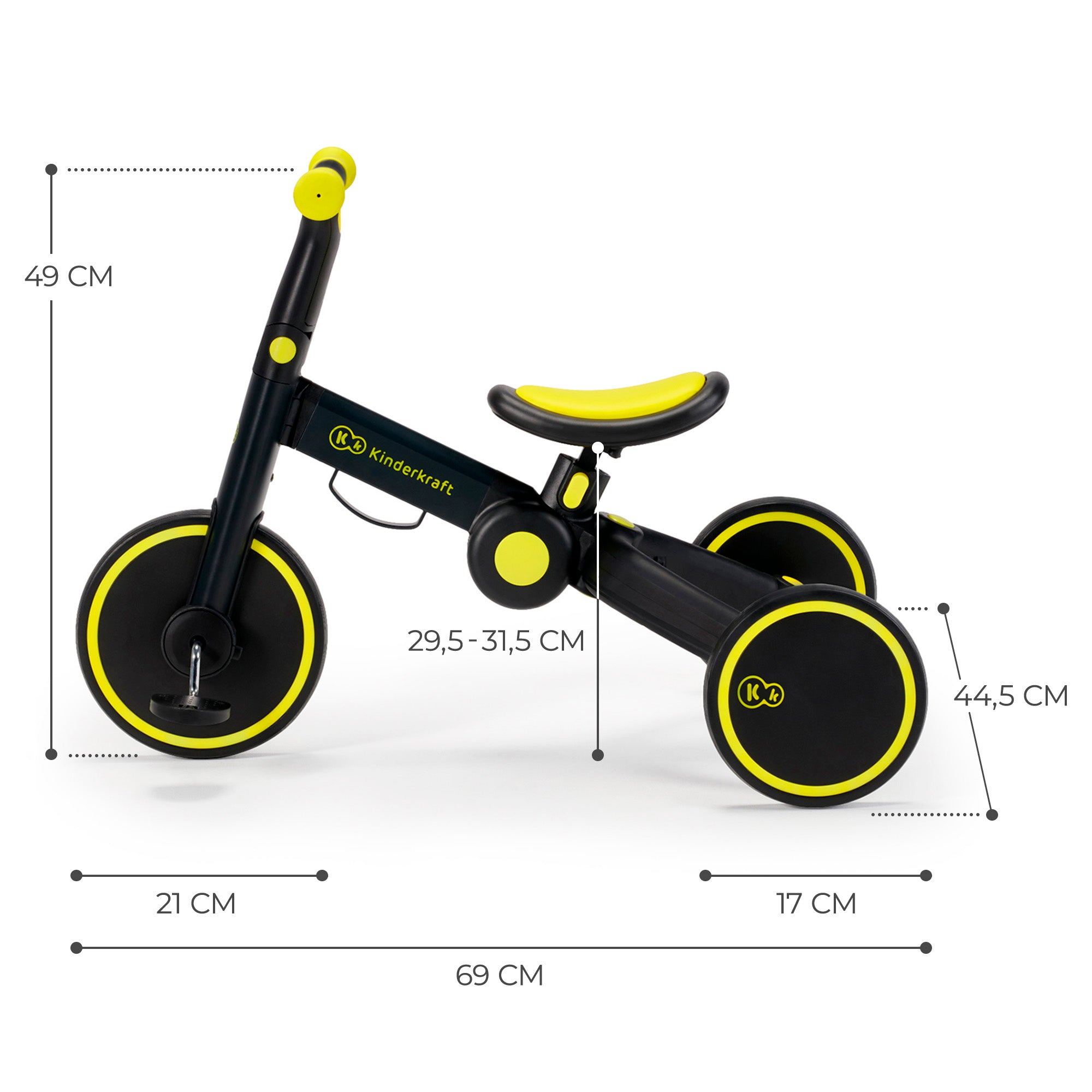 Kinderkraft триколка 3в1 4TRIKE black - снимка 11