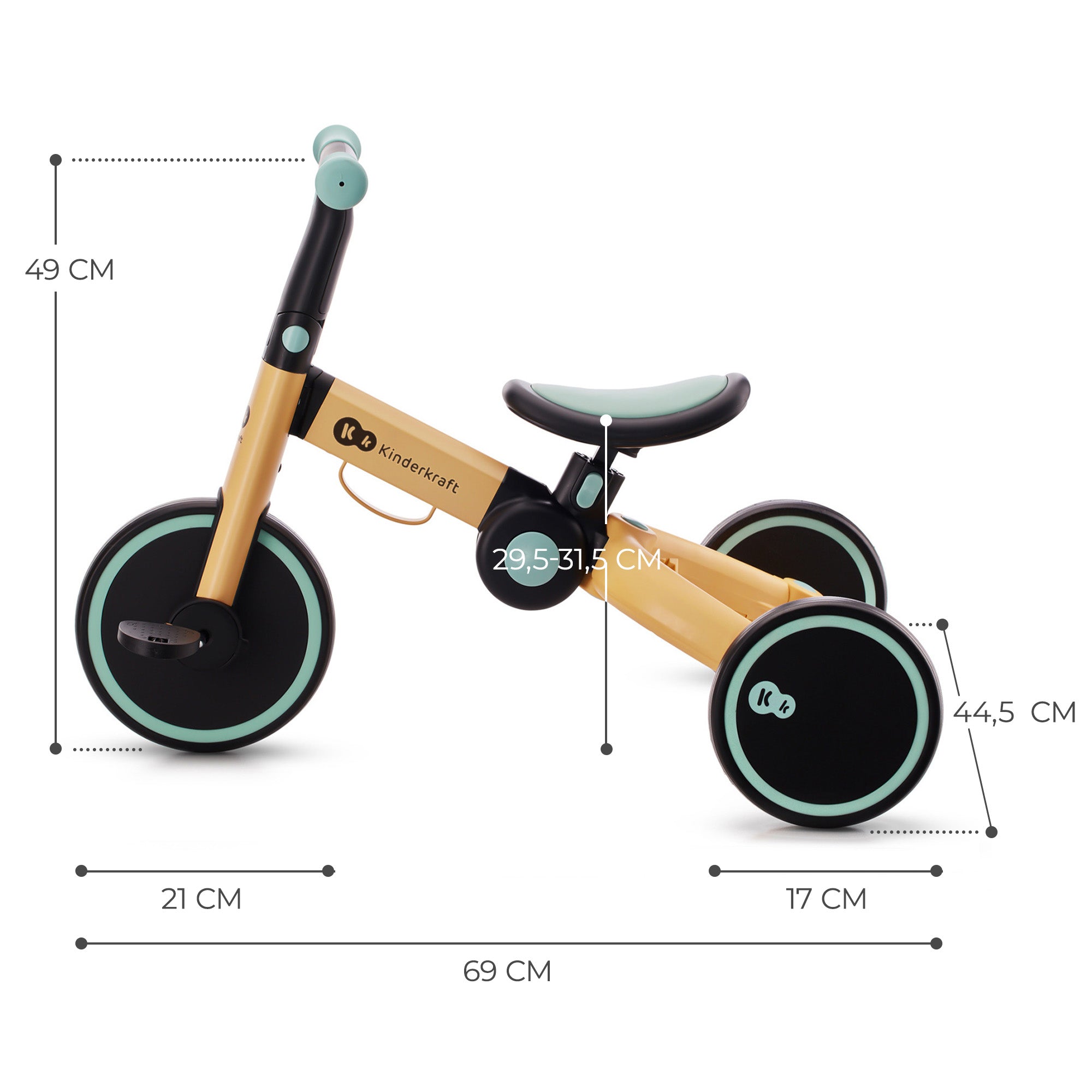 Kinderkraft триколка 3в1 4TRIKE blue - снимка 11