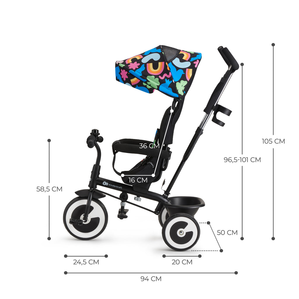 Kinderkraft ASTON триколка HAPPY SHAPES - снимка 4