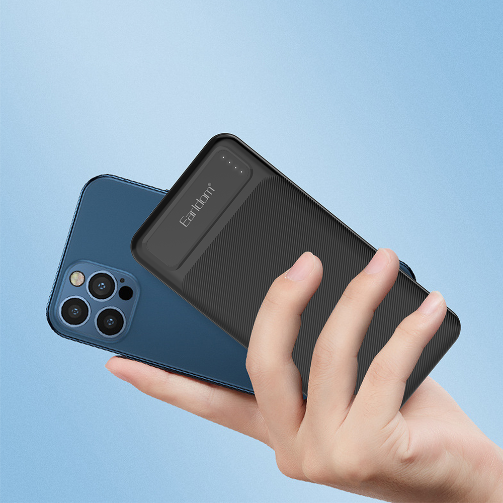 Преносима батерия Earldom ET-PB56. 10000mAh, Черен - 87057