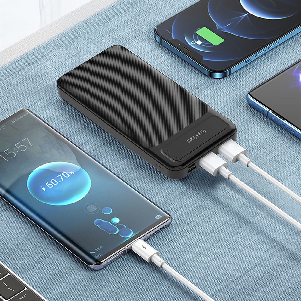 Преносима батерия Earldom ET-PB56. 10000mAh, Черен - 87057