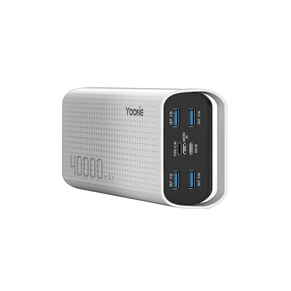 Преносима батерия Yookie YO15. 40000mAh, Бял - 87063