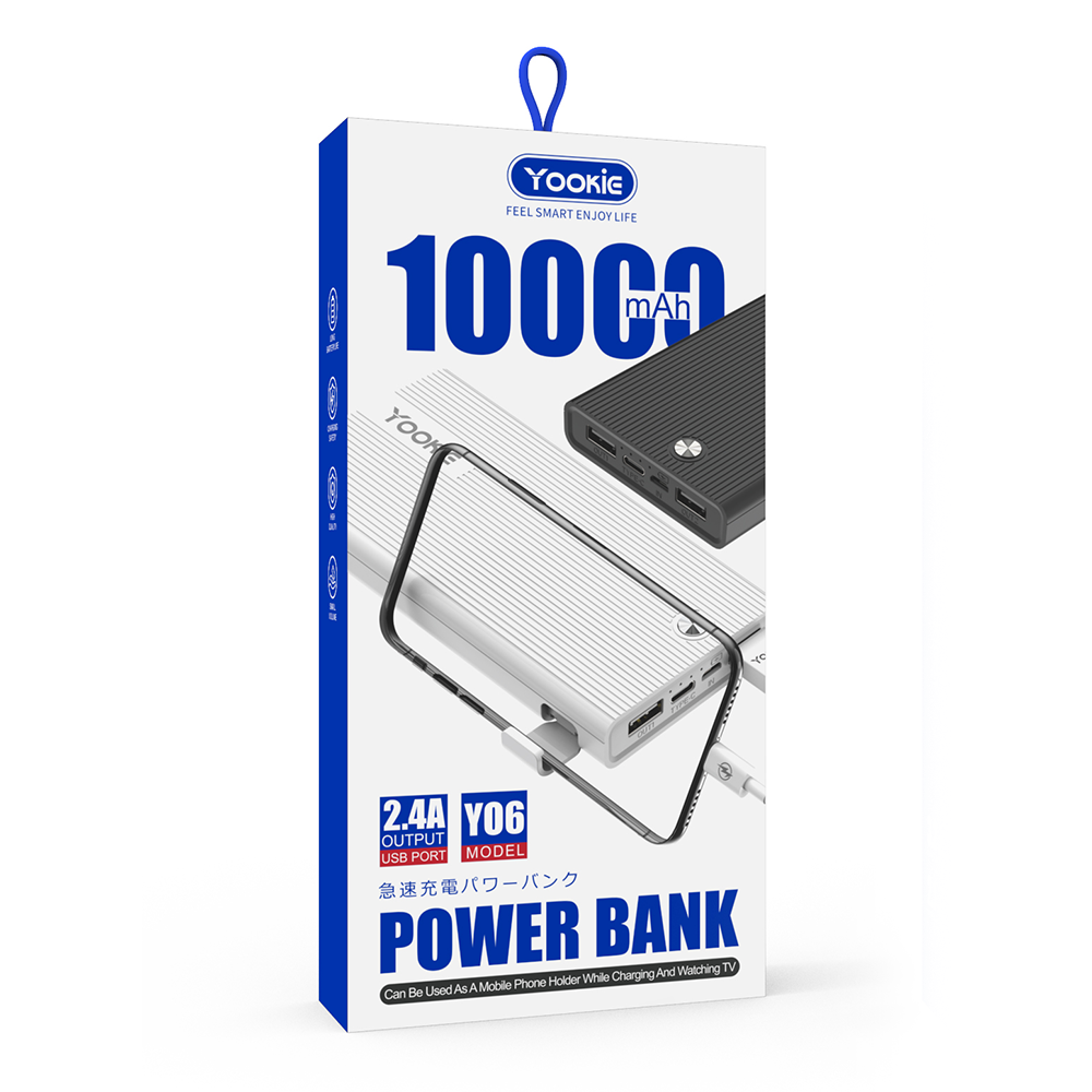 Преносима батерия Yookie YO6. 10000mAh, Различни цветове - 87067