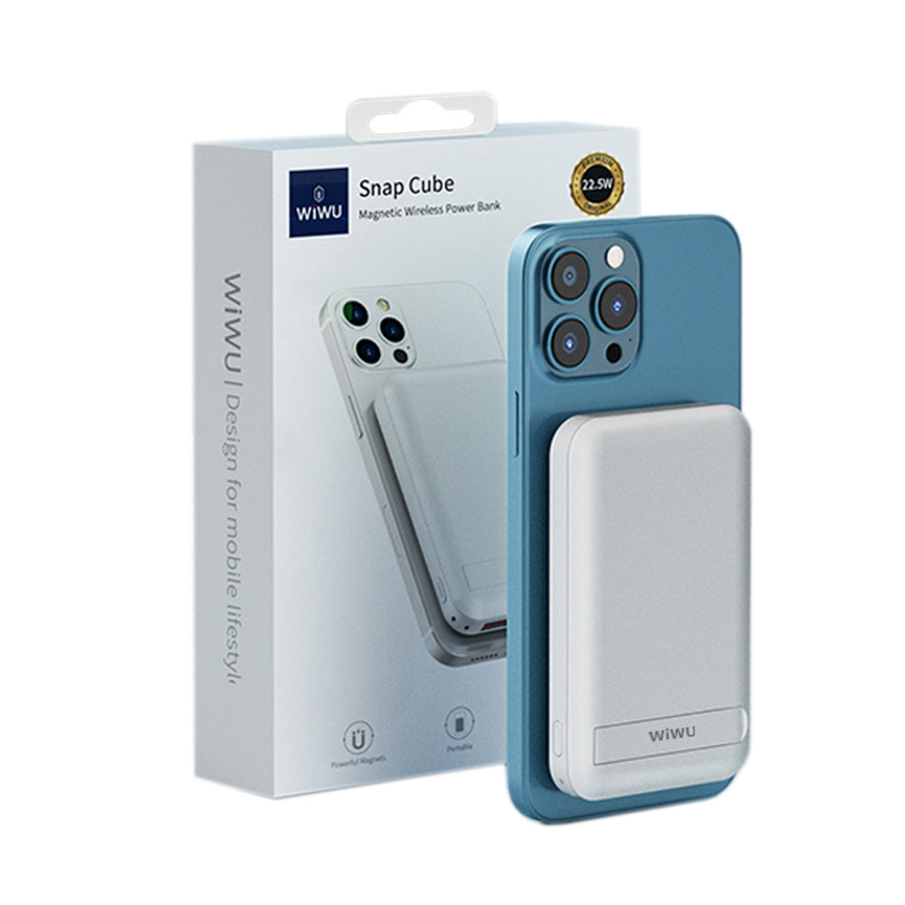 Преносима батерия WiWu SC10000WHT, 10000mAh, 22.5W, Qi, MagSafe, Различни цветове - 87078