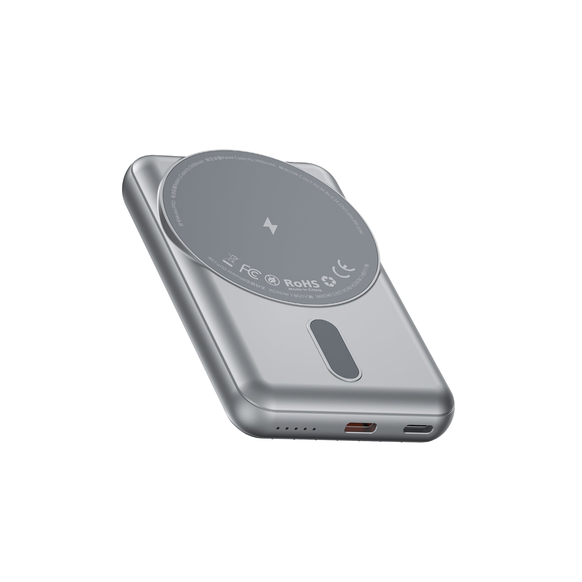 Преносима батерия WiWu PP02, 5000mAh, 20W, Qi, MagSafe, Различни цветове - 87082