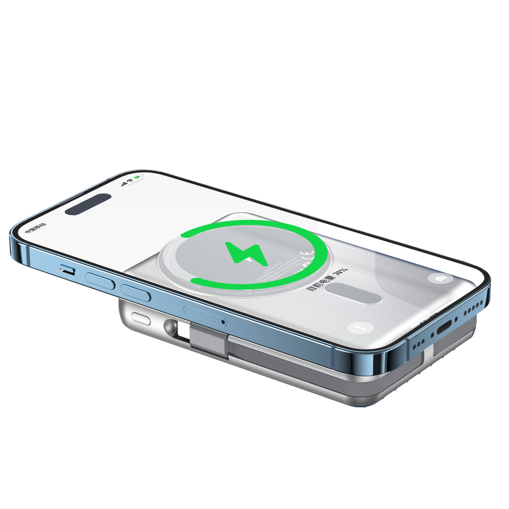 Преносима батерия WiWu PP03, 10000mAh, 22.5W, Qi, MagSafe, Различни цветове - 87083