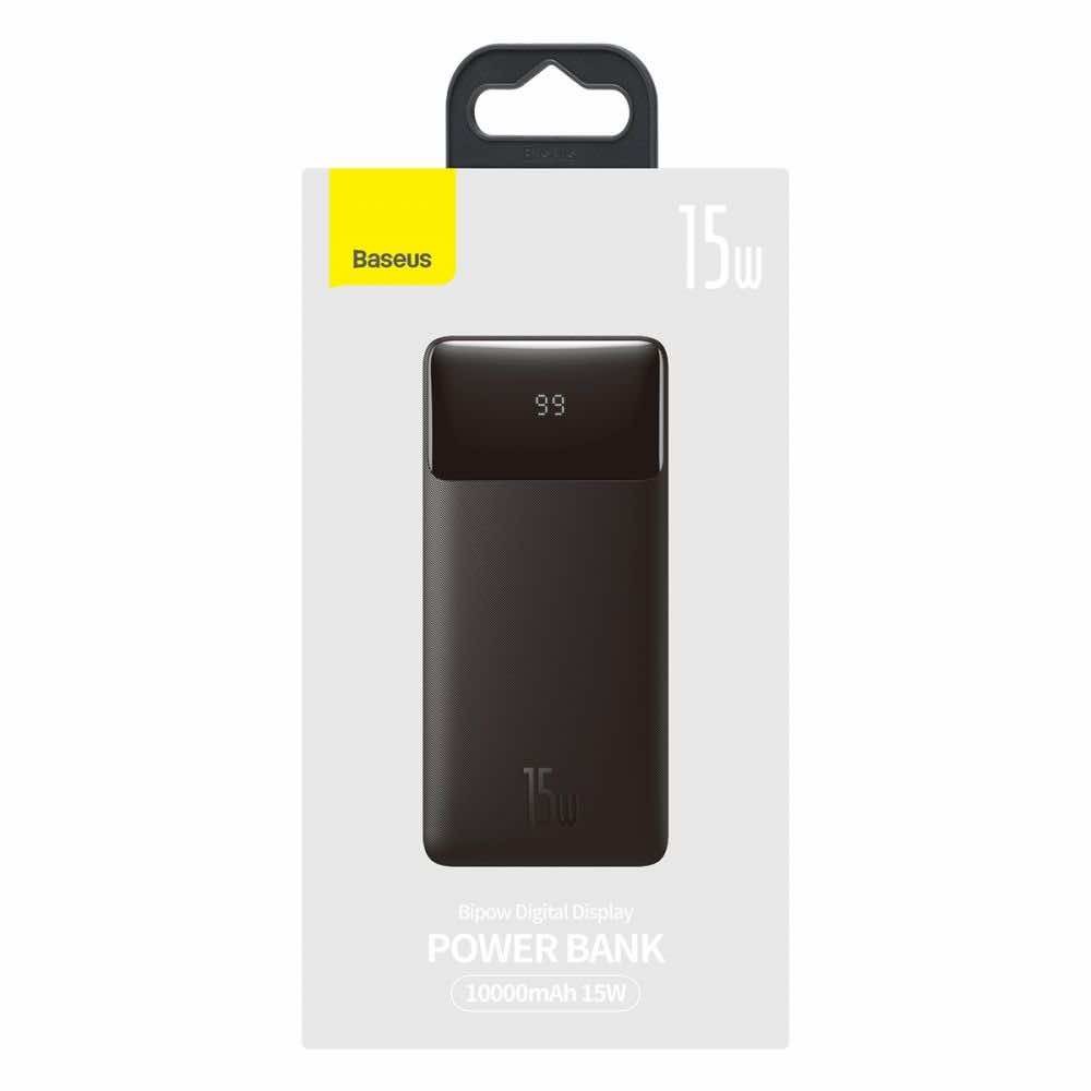 Преносима батерия Baseus Bipow, 10000mAh, 15W, Черен - 87094