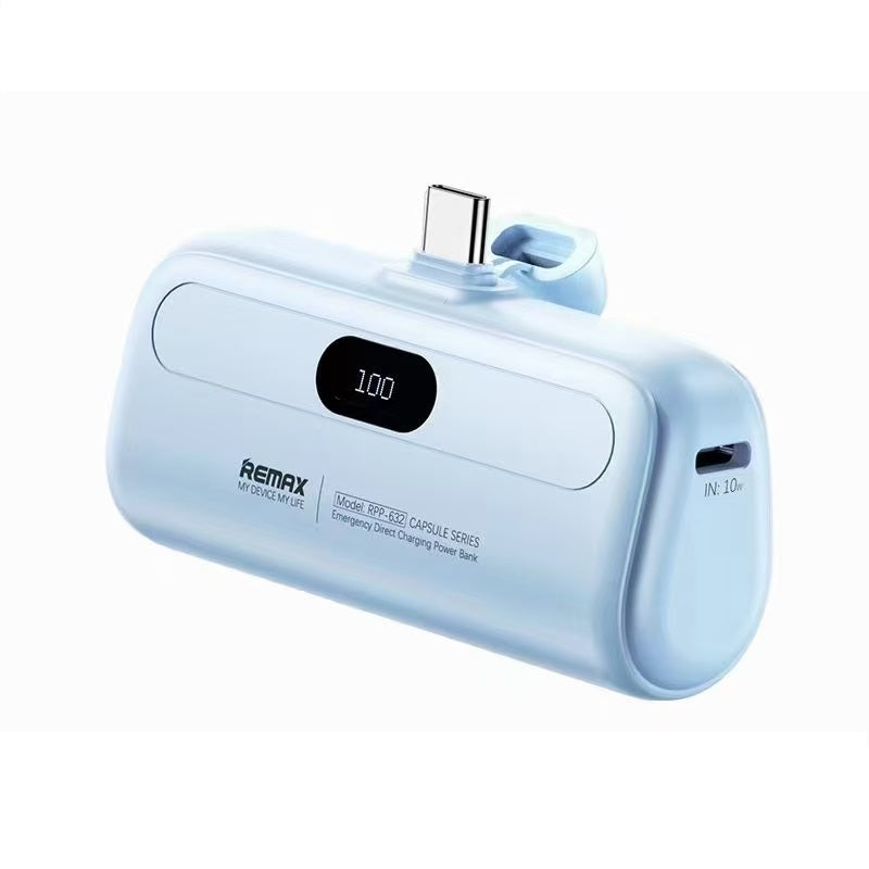 Преносима батерия Remax RPP-632, 5000mAh, 10W, Type-C, Различни цветове - 87095