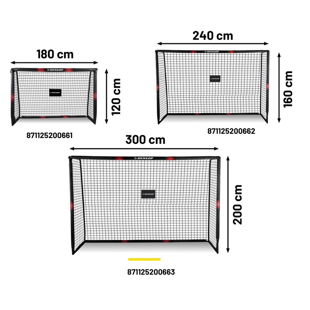 Dunlop футболна врата 300x200x120 - снимка 5