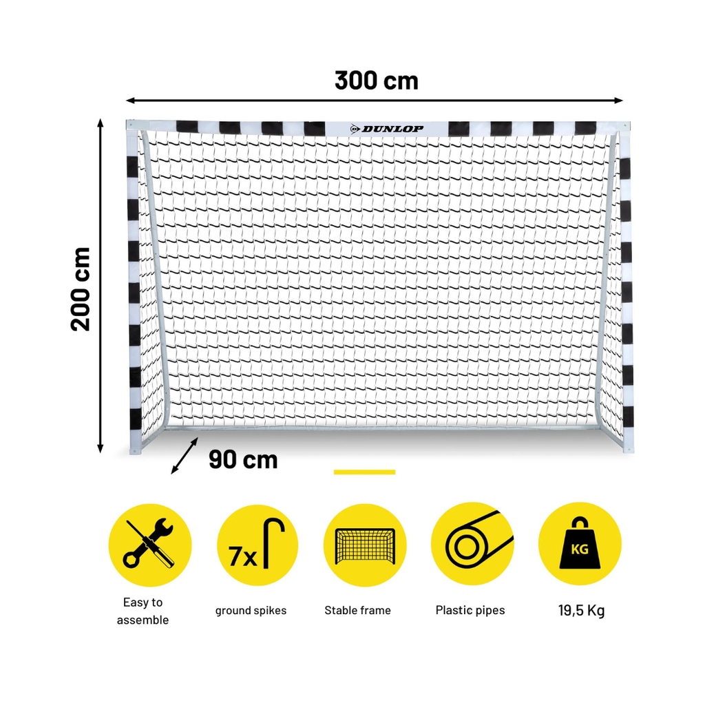 Dunlop футболна врата 300x200x90 см - снимка 9