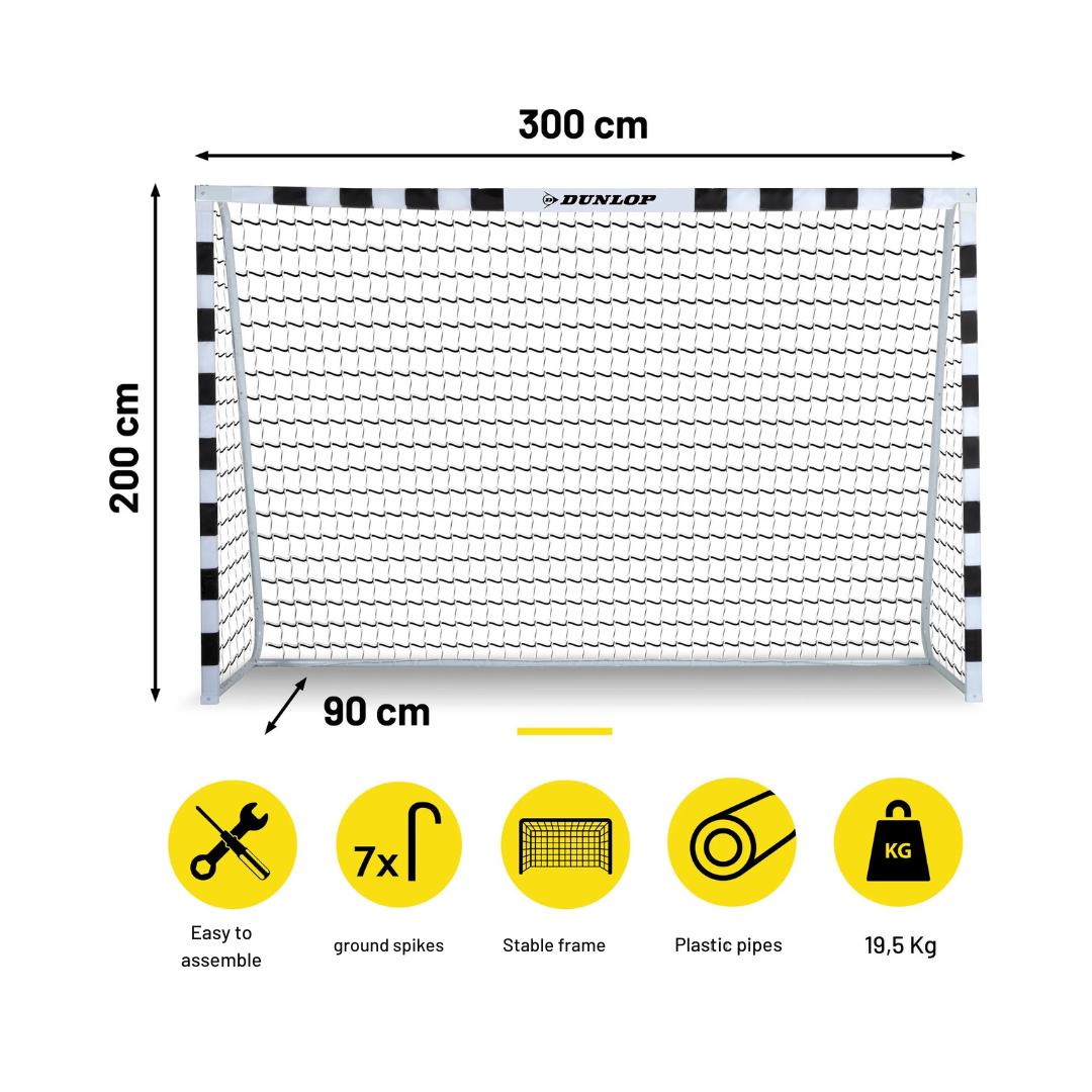 Dunlop футболна врата 300x200x90 см - снимка 9