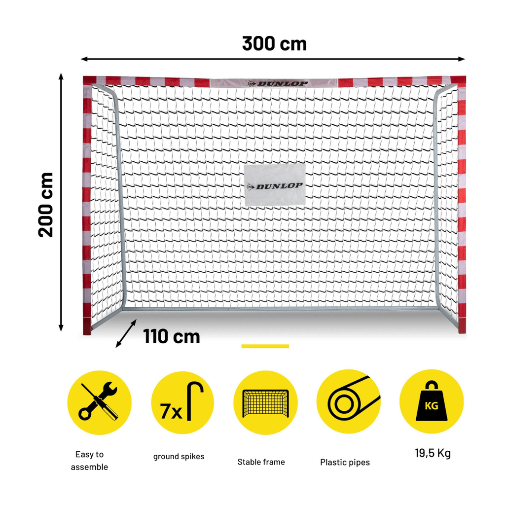 Dunlop футболна врата 300x200x110 см - снимка 4