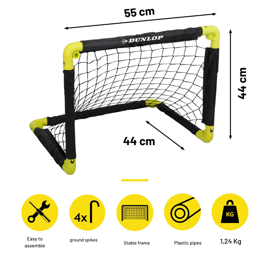 Dunlop 2 бр сгъваеми футболни врати 55x44x44 см - снимка 9