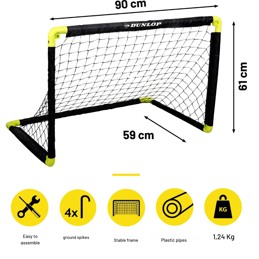 Dunlop сгъваема футболна врата 90x59x61 см - снимка 6
