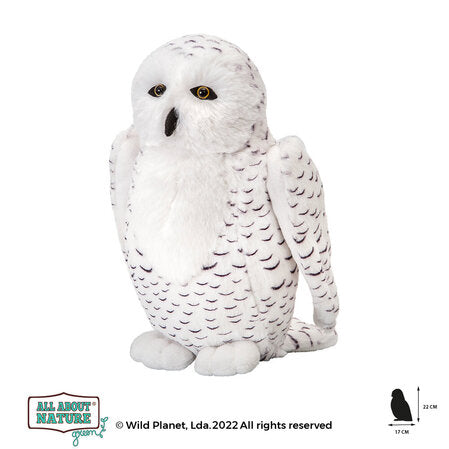 Плюшена играчка, Бял бухал 22см Wild Planet