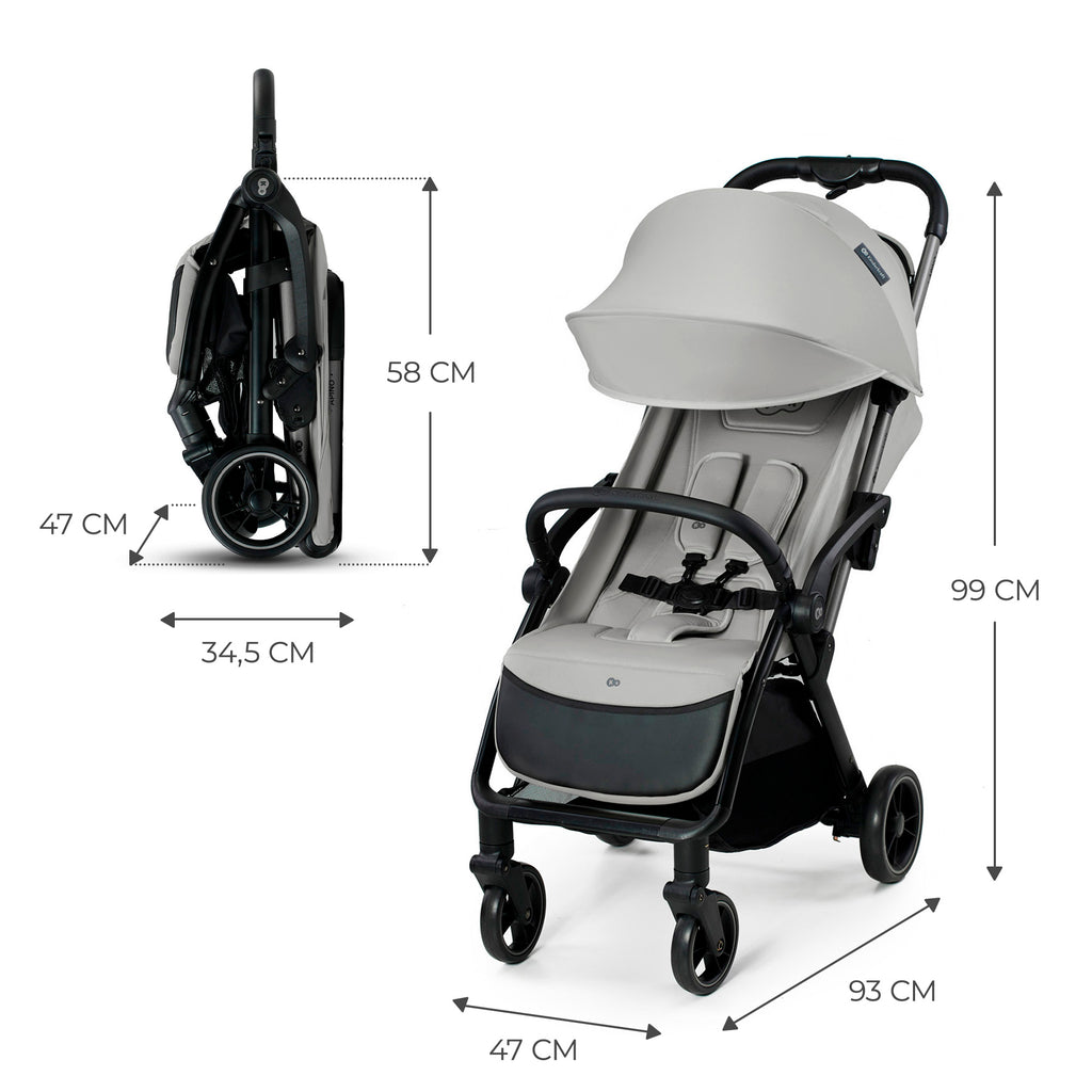 Kinderkraft APINO бебешка количка DOVE GREY - снимка 9