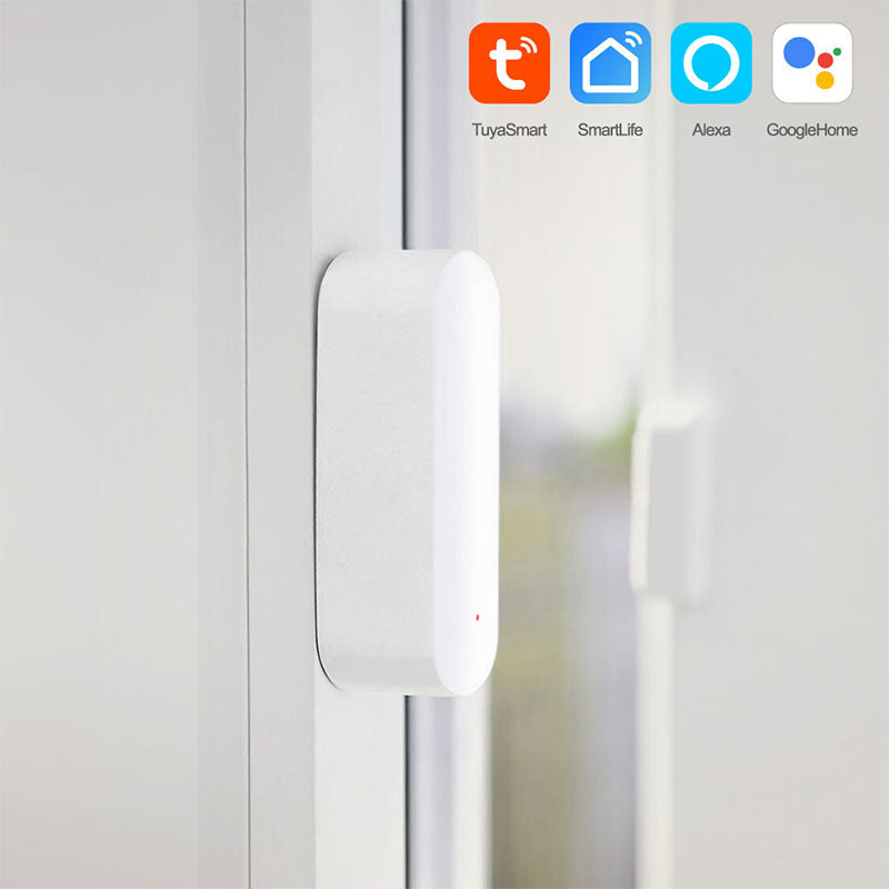 Смарт сензор No brand PST-WD002, За врата/прозорец, Wi-Fi, Tuya Smart, Бял - 91001