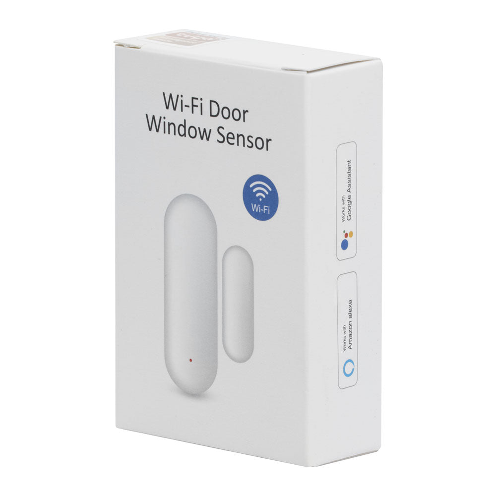 Смарт сензор No brand PST-WD002, За врата/прозорец, Wi-Fi, Tuya Smart, Бял - 91001