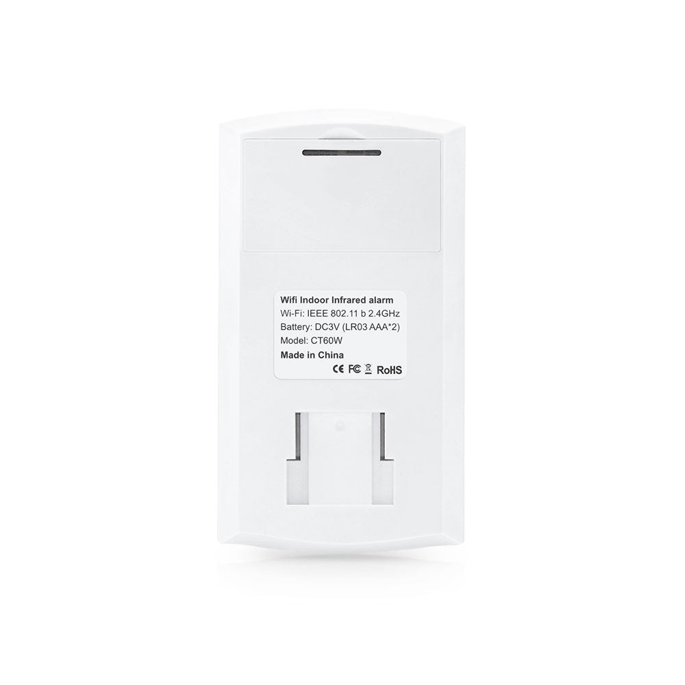 Смарт сензор No brand PST-CT60W, За движение, PIR, Wi-Fi, Tuya Smart, Бял - 91002