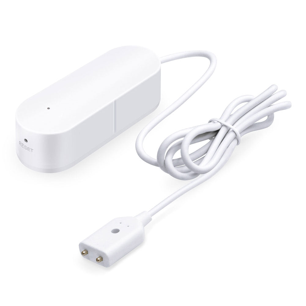 Смарт сензор No brand PST-WW002, За алармиране при наводнение, Wi-Fi, Tuya Smart, Бял - 91005