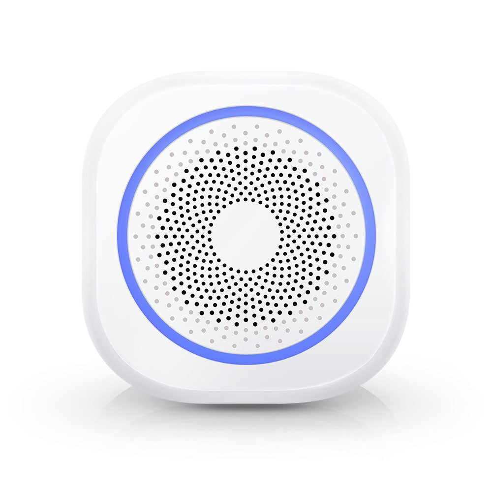 Смарт алармена система No brand PST-H3, 5в1, Wi-Fi, Tuya Smart, Бял - 91011