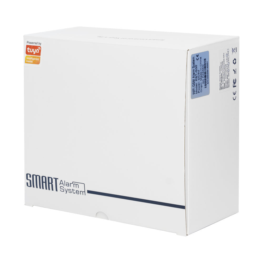 Смарт алармена система No brand PST-G30, 8в1, GSM, Wi-Fi, Tuya Smart, Бял - 91014