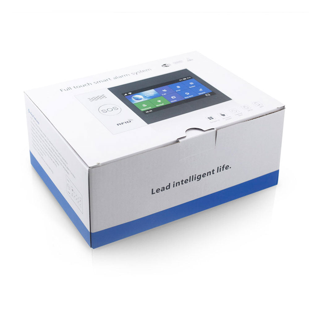 Смарт алармена система No brand PST-WG107T, 8в1, GSM, Wi-Fi, Tuya Smart, Бял - 91015