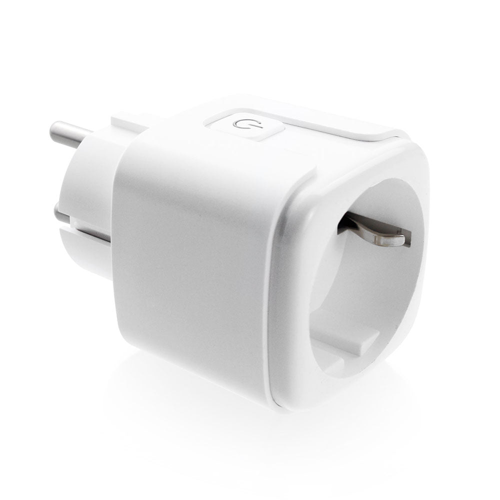 Смарт контакт No brand PST-ZEU-003, Мониторинг, 220V, 16A, Wi-Fi, Tuya Smart, Бял - 91017