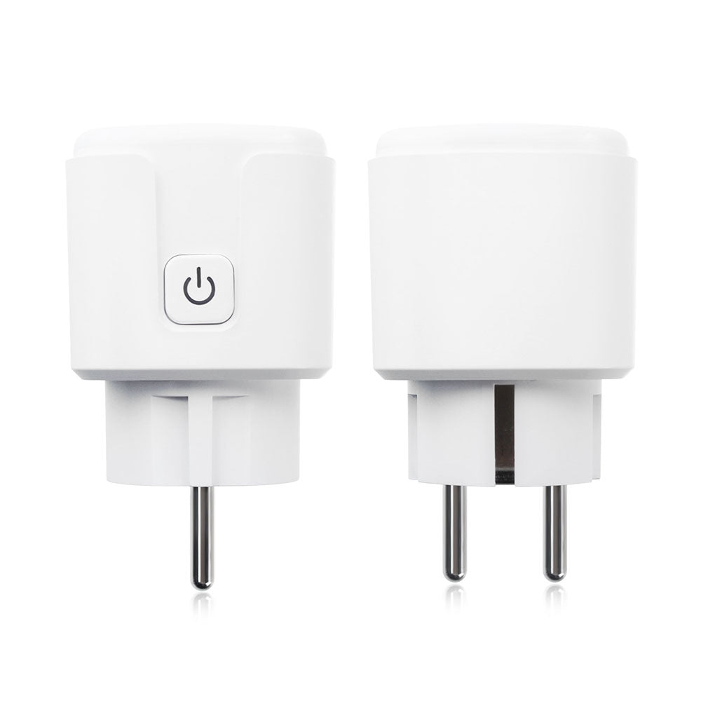 Смарт контакт No brand PST-ZEU-003, Мониторинг, 220V, 16A, Wi-Fi, Tuya Smart, Бял - 91017