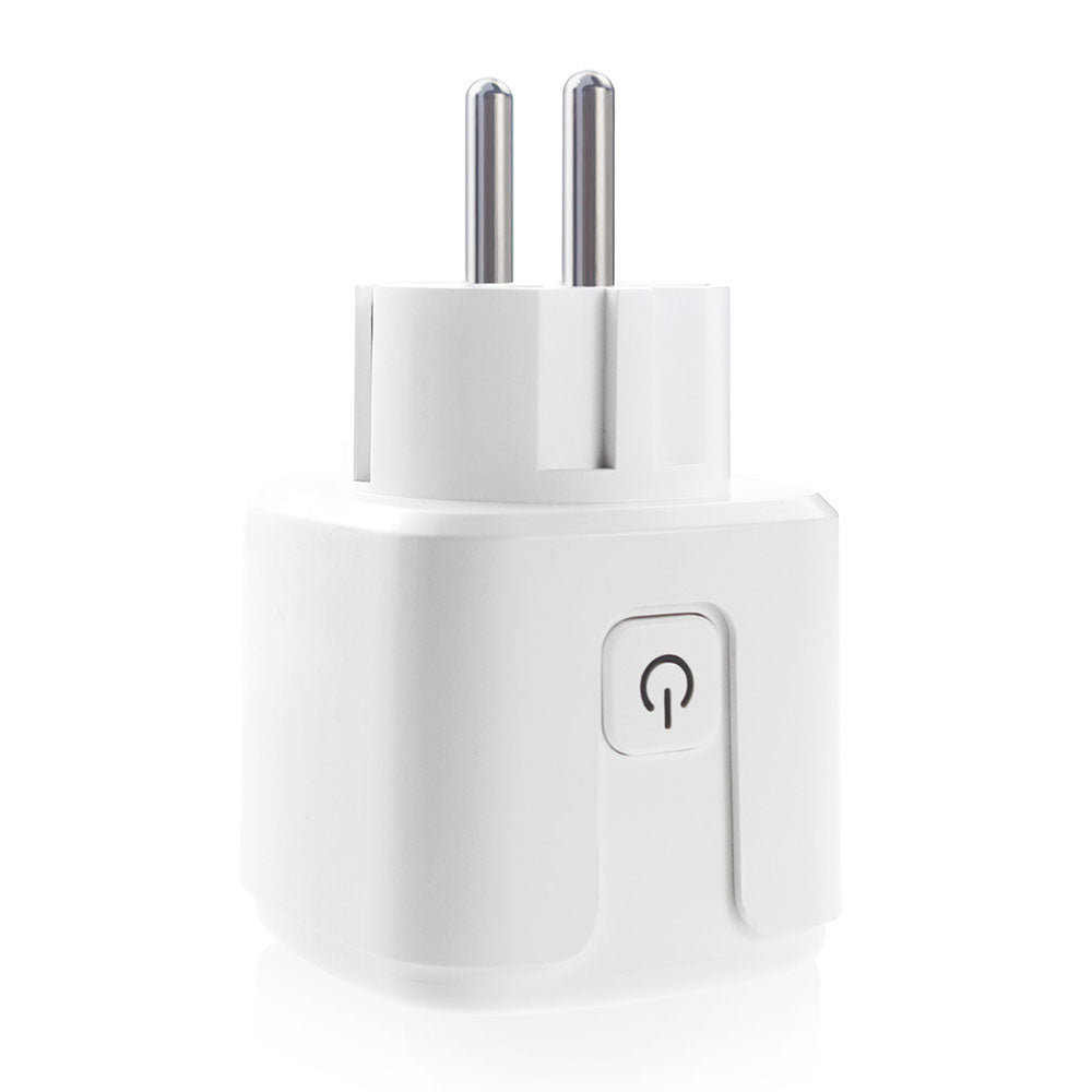 Смарт контакт No brand PST-ZEU-003, Мониторинг, 220V, 16A, Wi-Fi, Tuya Smart, Бял - 91017