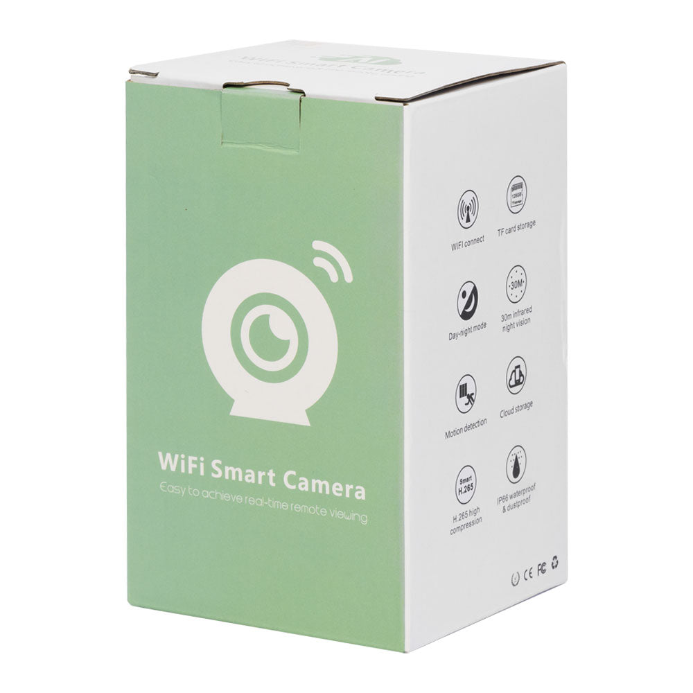 Смарт охранителна камера No brand PST-C10A-1MP, 1.0Mp, Вътрешен монтаж, Wi-Fi, Tuya Smart, Бял - 91025