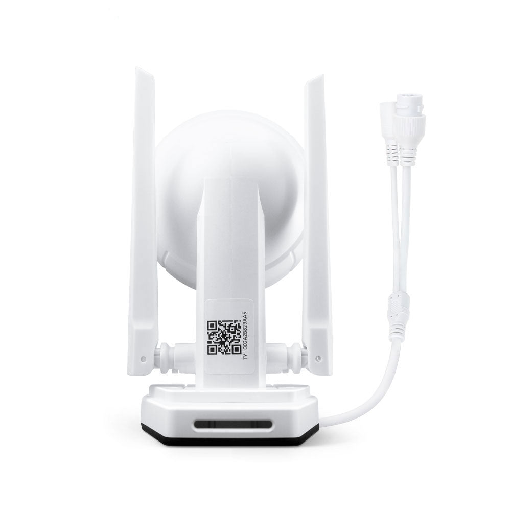 Смарт охранителна камера No brand PST-C18B-5MP, 5.0Mp, PTZ, Външен монтаж, Wi-Fi, Tuya Smart, Бял - 91028