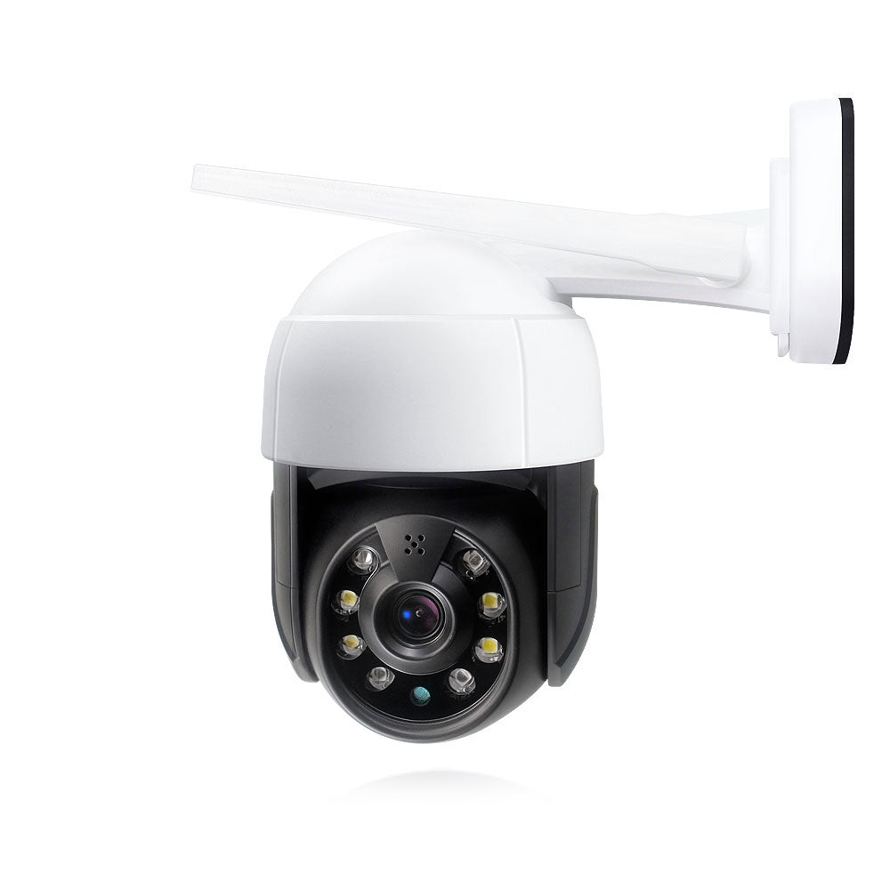 Смарт охранителна камера No brand PST-C18B-5MP, 5.0Mp, PTZ, Външен монтаж, Wi-Fi, Tuya Smart, Бял - 91028
