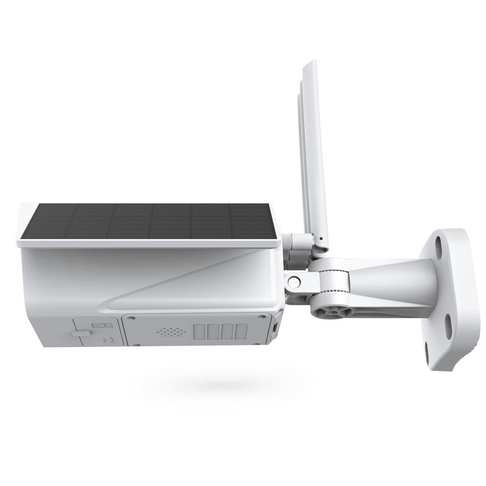 Смарт охранителна камера No brand PST-SC216, 2.0Mp, Соларен панел, Външен монтаж, Wi-Fi, Tuya Smart, Бял - 91032