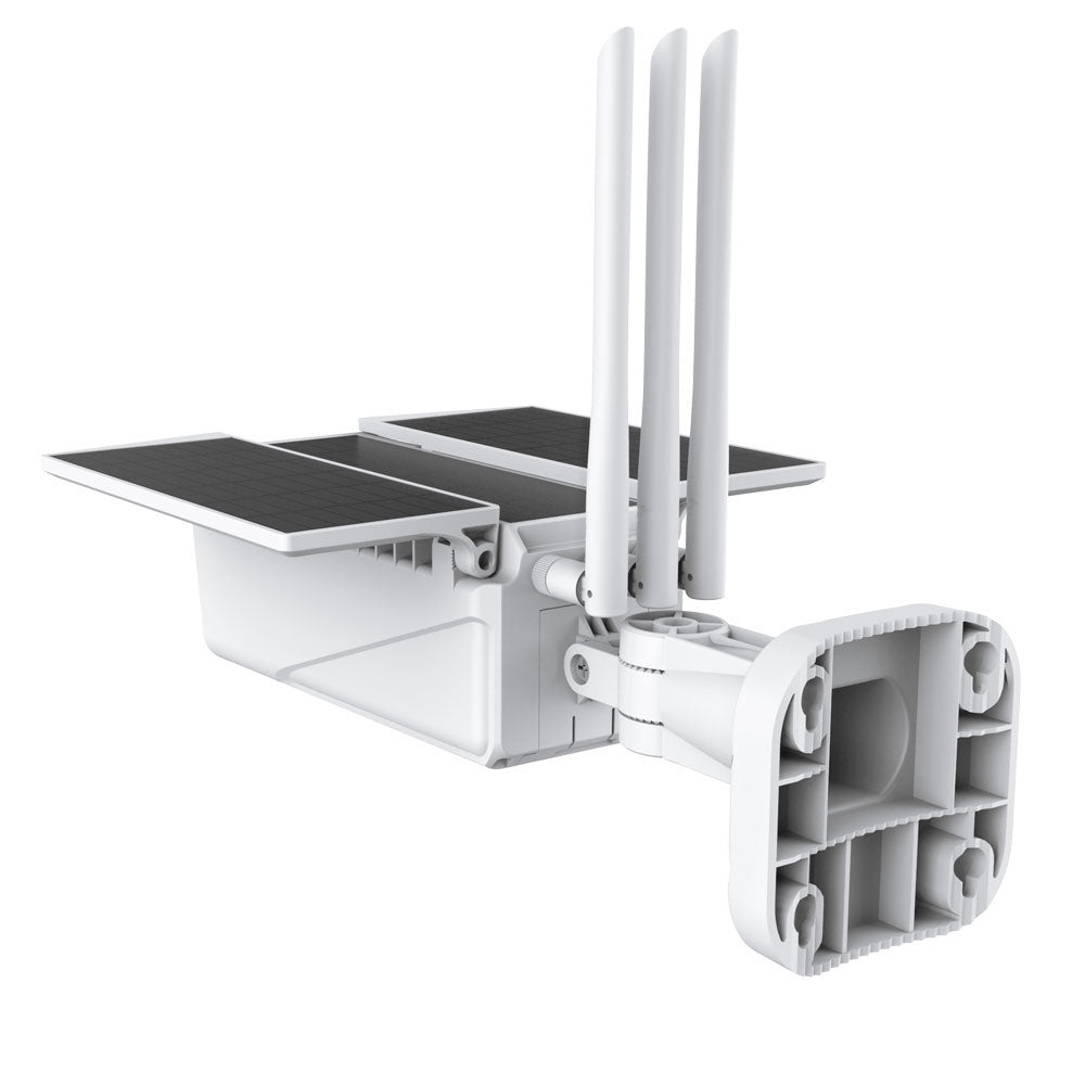 Смарт охранителна камера No brand PST-SC216, 2.0Mp, Соларен панел, Външен монтаж, Wi-Fi, Tuya Smart, Бял - 91032