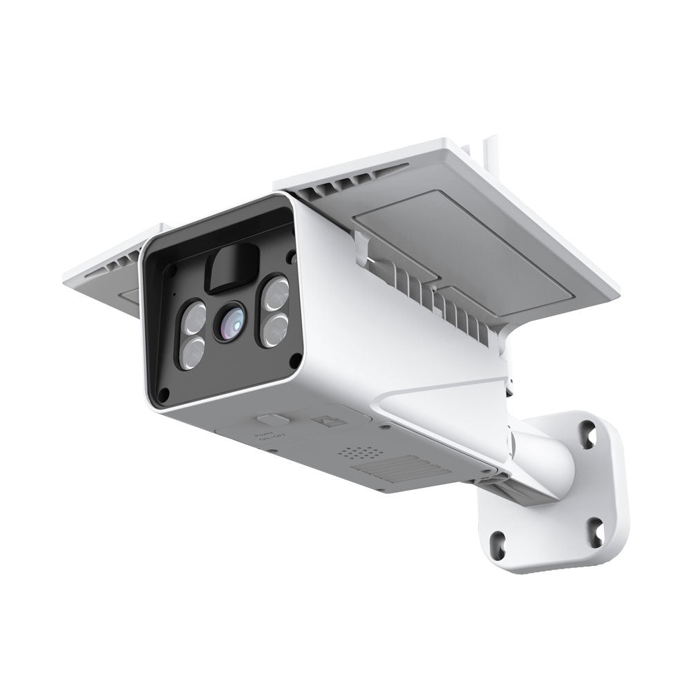 Смарт охранителна камера No brand PST-SC216, 2.0Mp, Соларен панел, Външен монтаж, Wi-Fi, Tuya Smart, Бял - 91032