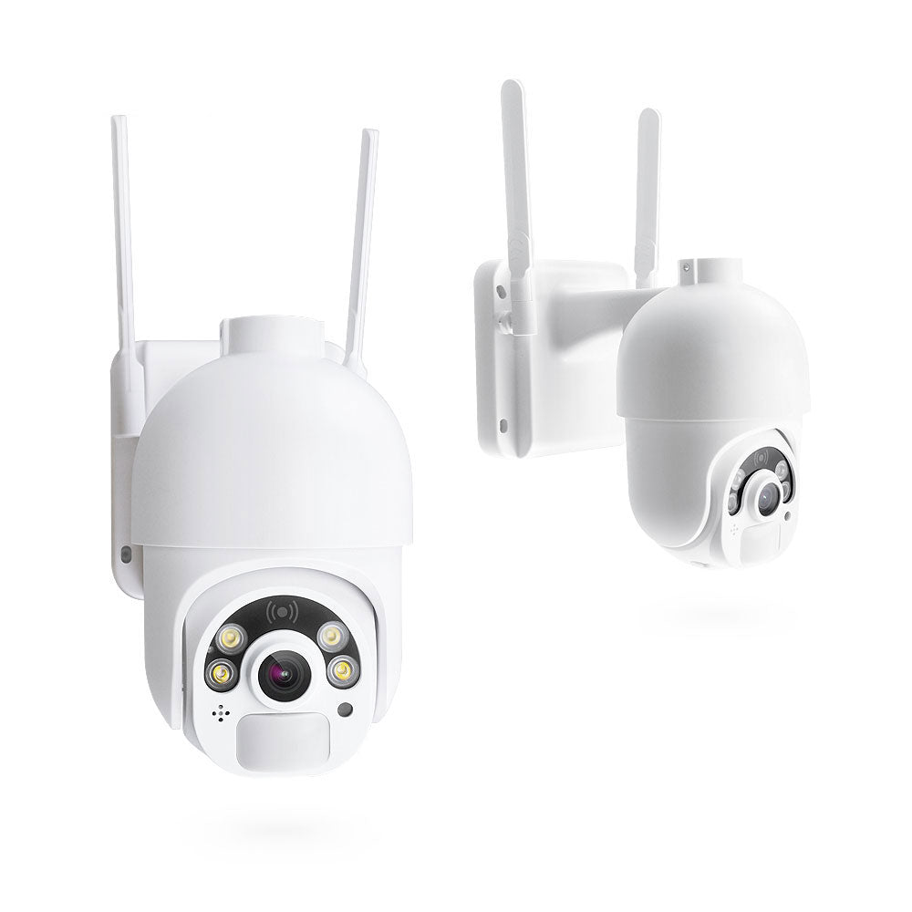 Смарт охранителна камера No brand PST-S20-4GT 2.0Mp, PTZ, 4G, Соларен панел, Външен монтаж, Tuya Smart, Бял - 91034