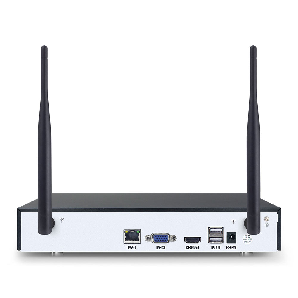 Система за видеонаблюдение No brand PST-TWK04BM, 4 камери, IP, 2.0Mp, Full HD, NVR - 91035